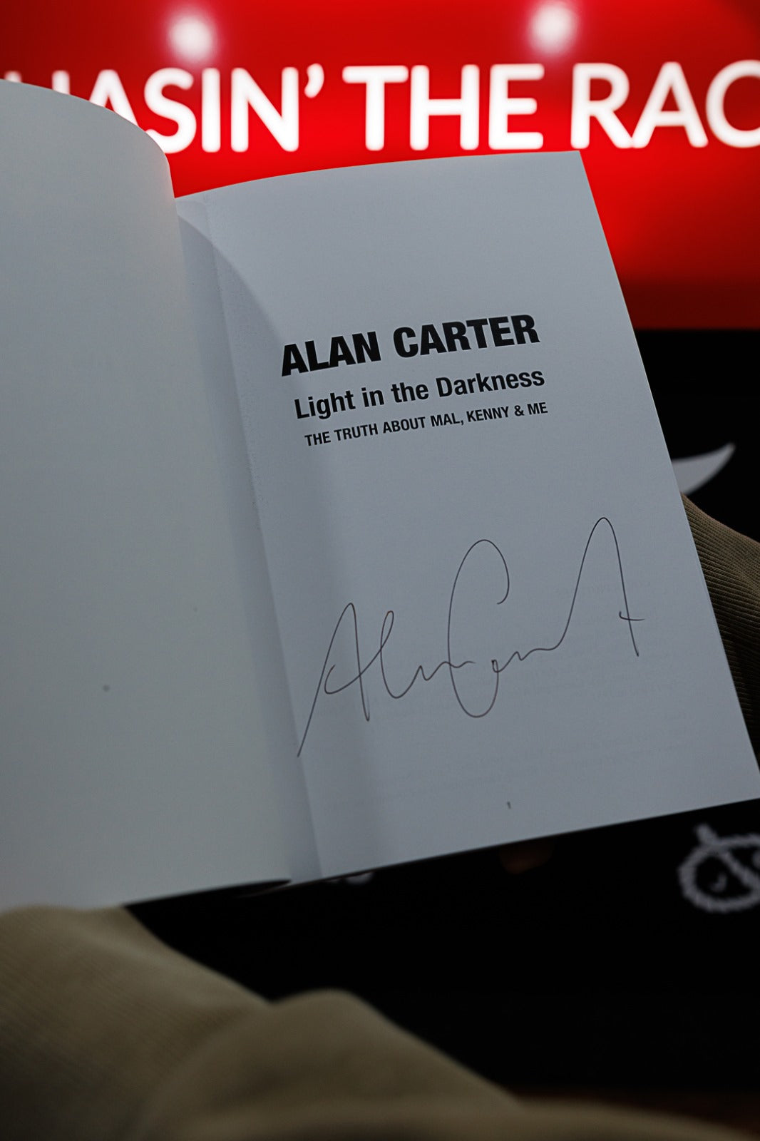 Alan Carter - Light in the Darkness Signed Autobiography